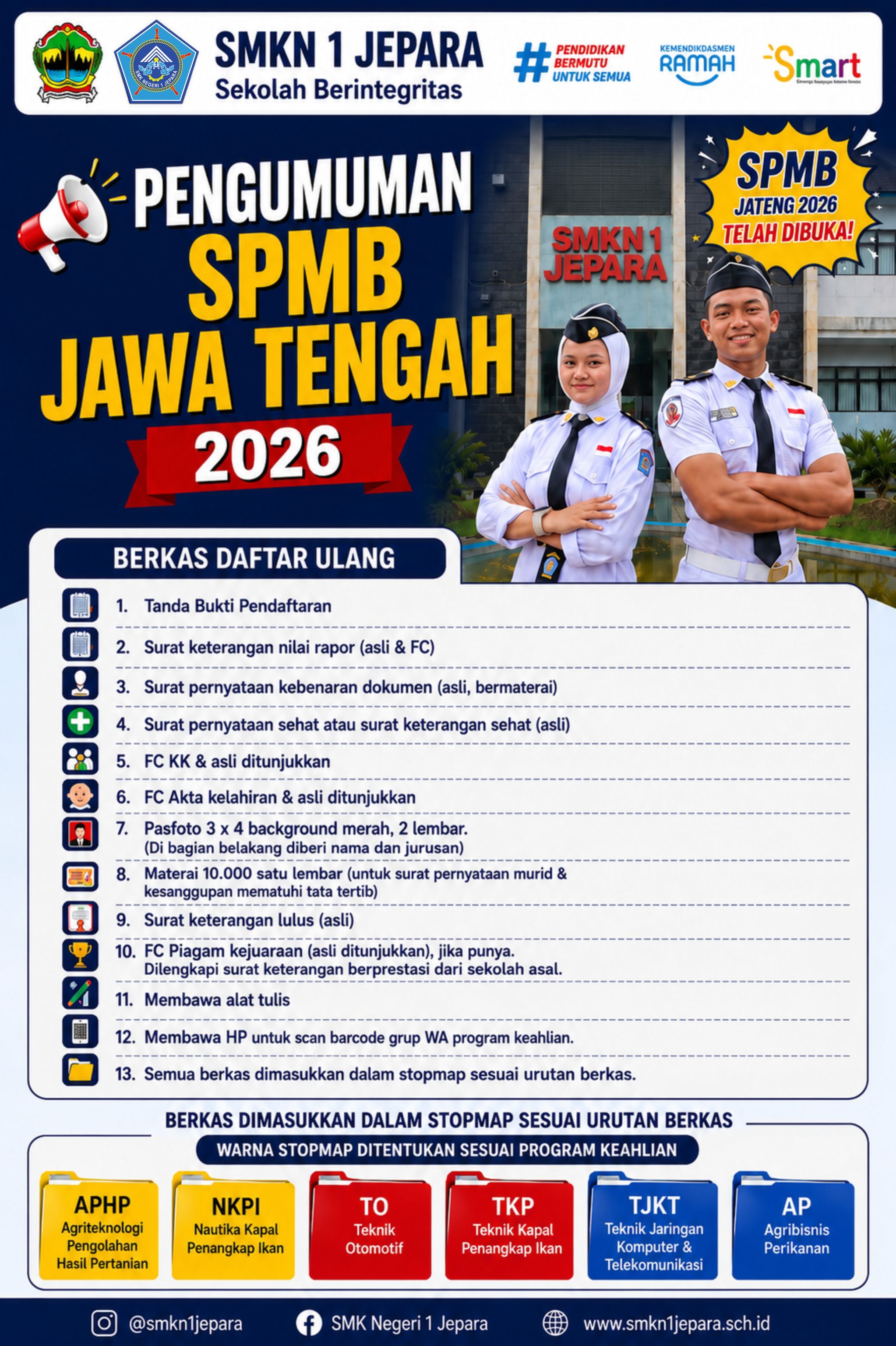 Info Daftar Ulang SPMB 2026